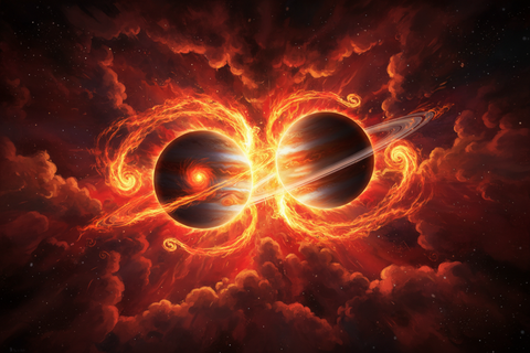 01. September - Trigon zwischen Jupiter und Saturn