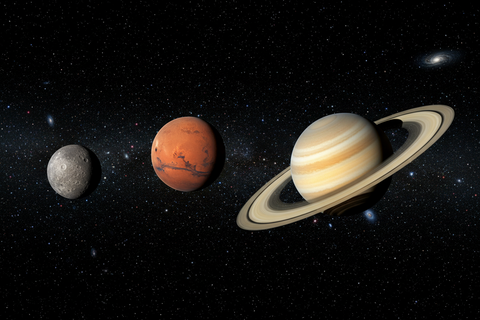 20. April - Merkur Konuntion Mars und Saturn