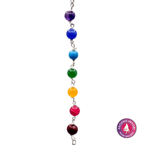 Chakra-Pendel mit 7 Edelsteinen