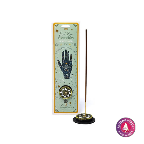 Celestial Magic – Evil Eye Protection Räucherstäbchen mit Halter