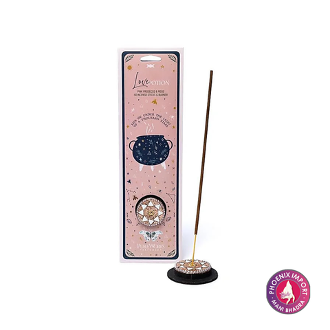 Celestial Magic – Rosa Prosecco & Rose Räucherstäbchen mit Halter