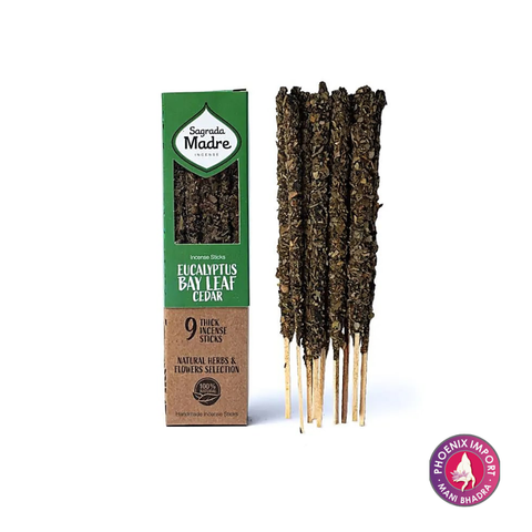 Sagrada Madre Herbal Räucherwerk – Eukalyptus, Lorbeer & Zedernholz
