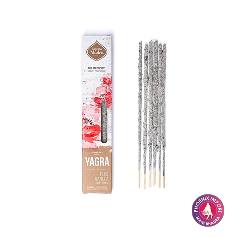 Sagrada Madre – Yagra Räucherstäbchen Rose & Vanille