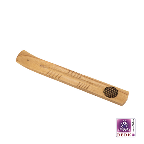 Räucherstäbchenhalter Holz - Blume des Lebens