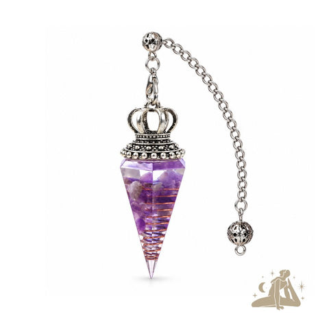 Orgon-Amethyst-Pendel 30 cm