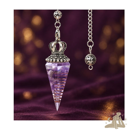 Orgon-Amethyst-Pendel 30 cm