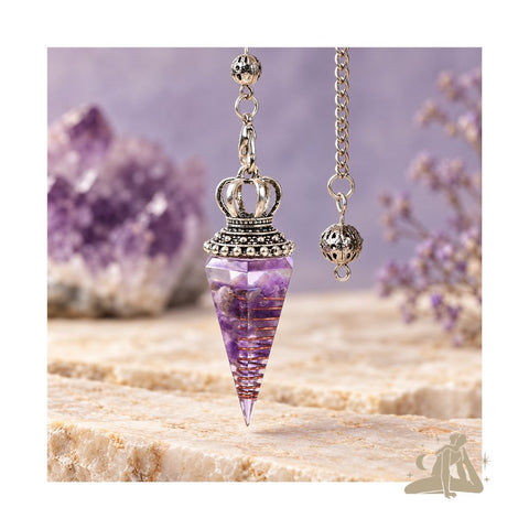 Orgon-Amethyst-Pendel 30 cm