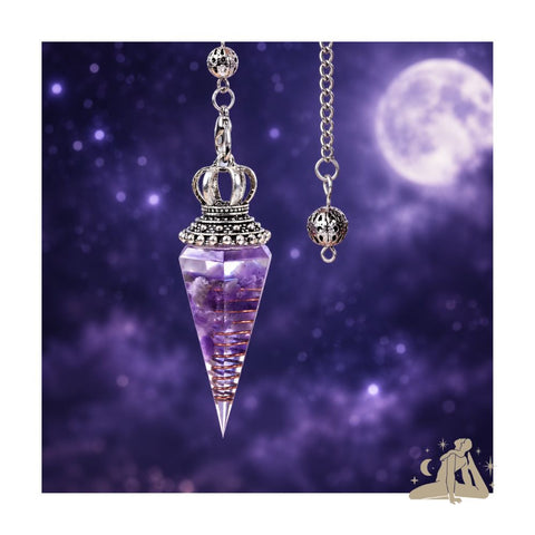 Orgon-Amethyst-Pendel 30 cm