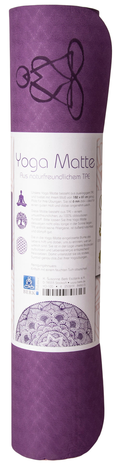 Baum des Lebens – Yogamatte lila