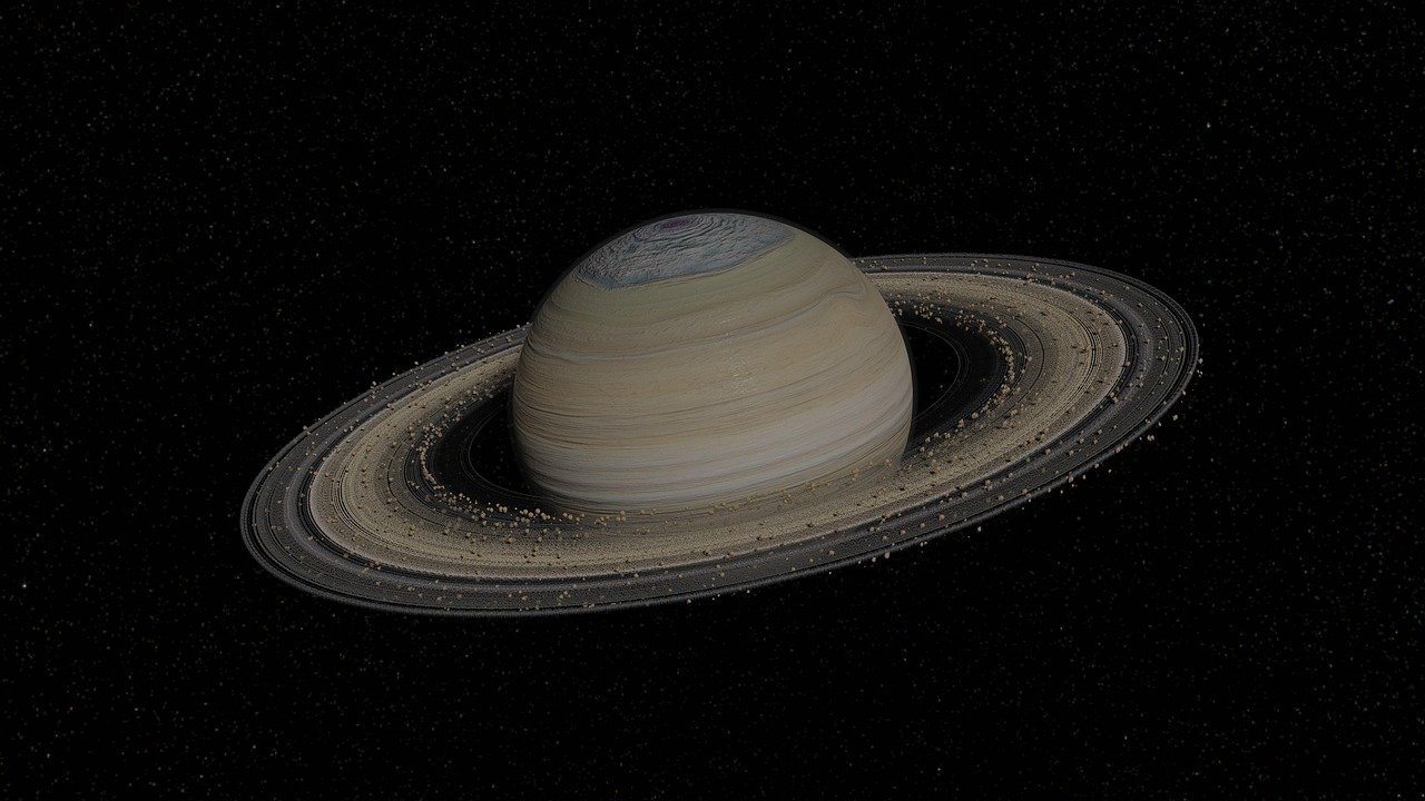 Saturn seine rückläufige Phase im Zeichen Fische
